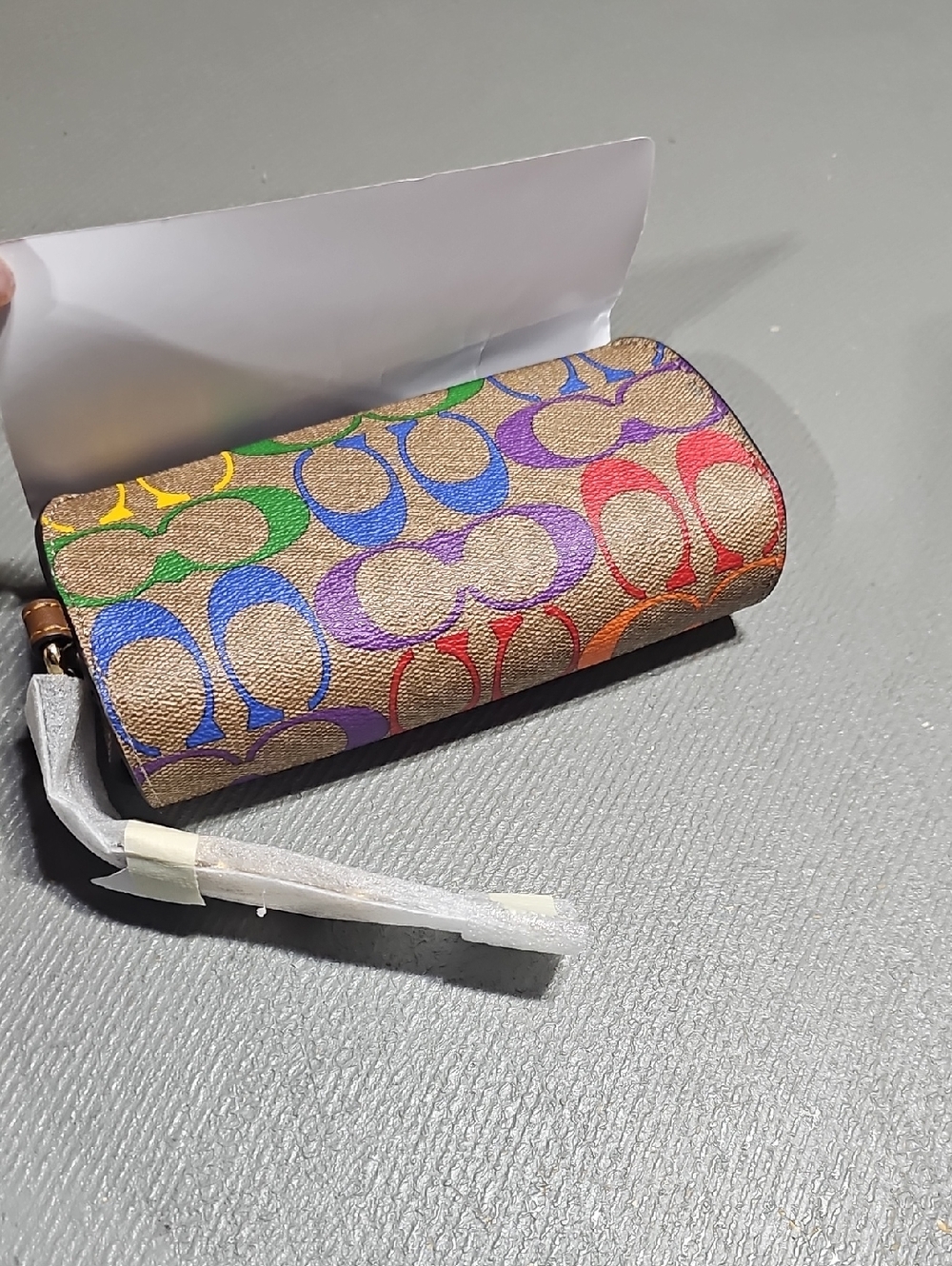 COACH CA053 NWT Pride Rainbow Signature Canvas Sunglass Case Pride Collection - Picture 3 of 10